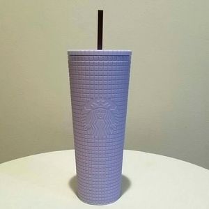 Lilac matte square Grid Starbucks Tumbler 2021